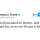 Illustration for article titled Donald Trump Gets Photobombed By Tyler, The Creator